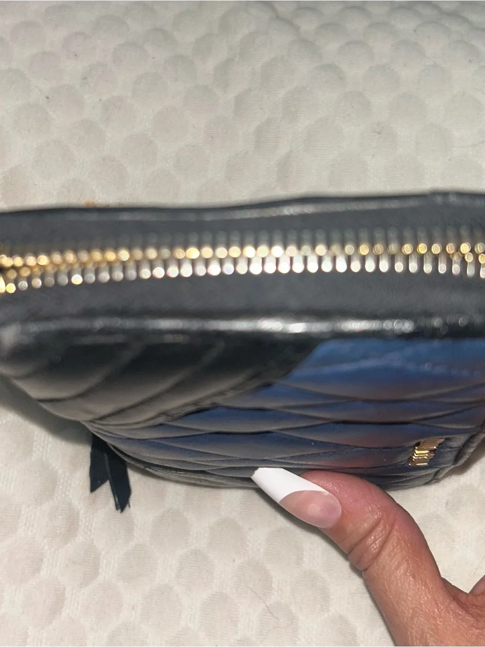 Miu Miu Quilted motorcycle wallet #178